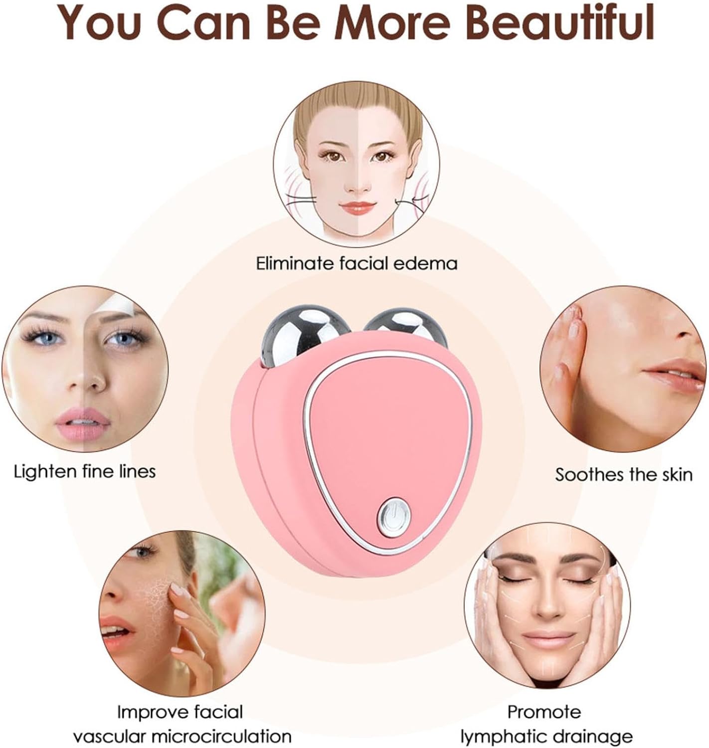 EMS Facial Massager Microcurrent Face Lifting Machine Rejuvenation